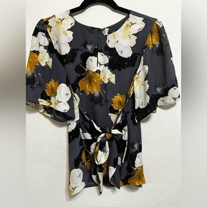 Front or back tie blouse